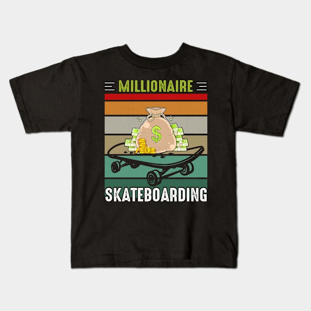 Millionaire Skateboarding Kids T-Shirt by Cashflow-Fashion 